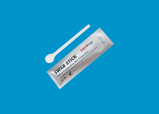 De beschikbare Isopropyl Alcohol IPA 2% CHG Swabstick van de Schuim Chirurgische CHG Zwabber 70%
