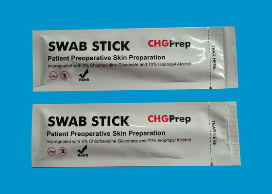 Chlorhexidinegluconate Prep CHG Zwabber 132mm Schuim 2%CHG + 70%IPA