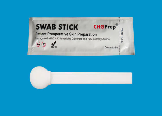 De grote Prep van de de Zwabber70% Isopropyl Alcohol IPA van 2% CHG Getipte Instrumenten Schuim