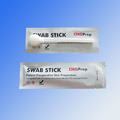De grote Prep van de de Zwabber70% Isopropyl Alcohol IPA van 2% CHG Getipte Instrumenten Schuim